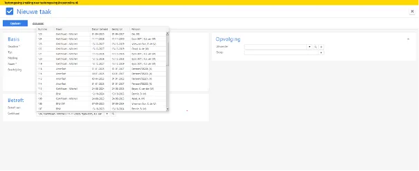 Factuur aanmaken bij order 1